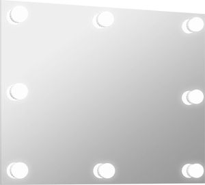 Lustro vidaXL 80x60cm srebrny (3078644) 2