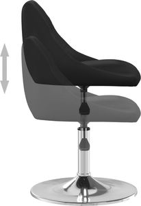 vidaXL Hoker, czarny, obity sztuczną skórą 5