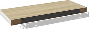 vidaXL Półki ścienne, 2 szt., dębowo-białe, 60x23,5x3,8 cm, MDF 8