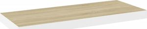 vidaXL Półki ścienne, 4 szt., kolor dębu i biel, 60x23,5x3,8 cm, MDF 4