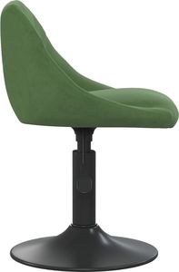 vidaXL Stołek barowy, ciemnozielony, obity aksamitem 3