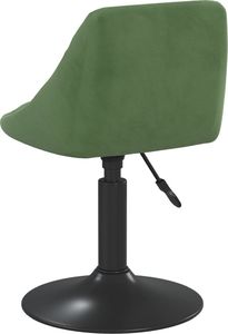vidaXL Stołek barowy, ciemnozielony, obity aksamitem 4