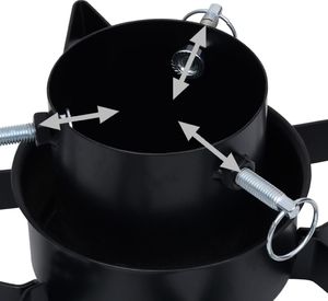 vidaXL Stojak na choinkę Czarna 6