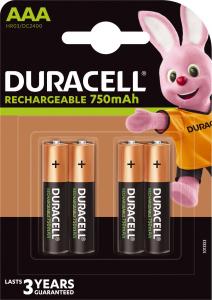 Duracell Akumulator AAA / R03 750mAh 4 szt. 1