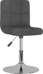vidaXL Obrotowe krzesła stołowe, 4 szt., ciemnoszare, obite tkaniną 2