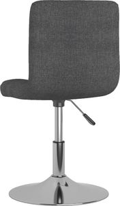 vidaXL Obrotowe krzesła stołowe, 4 szt., ciemnoszare, obite tkaniną 6