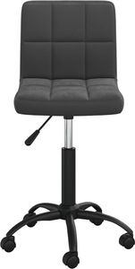 vidaXL Obrotowe krzesło stołowe, czarne, tapicerowane aksamitem 3