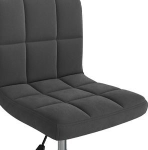vidaXL Obrotowe krzesło stołowe, czarne, tapicerowane aksamitem 5