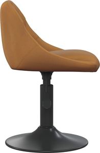 vidaXL Krzesło stołowe, brązowe, obite aksamitem 3