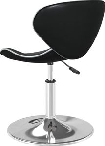 vidaXL Krzesło stołowe, czarne, obite sztuczną skórą 5