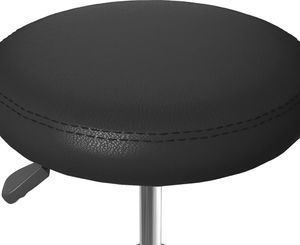 vidaXL Krzesła stołowe, 4 szt., czarne, sztuczna skóra 5