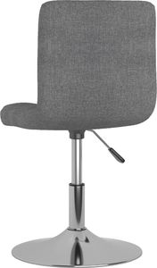 vidaXL Obrotowe krzesła stołowe, 2 szt., jasnoszare, obite tkaniną 6
