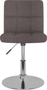 vidaXL Obrotowe krzesła stołowe, 2 szt., kolor taupe, obite tkaniną 4