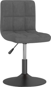 vidaXL Obrotowe krzesła stołowe, 2 szt., ciemnoszare, aksamitne 2