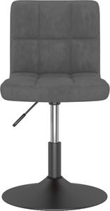 vidaXL Obrotowe krzesła stołowe, 2 szt., ciemnoszare, aksamitne 3