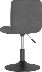 vidaXL Obrotowe krzesła stołowe, 2 szt., ciemnoszare, aksamitne 5