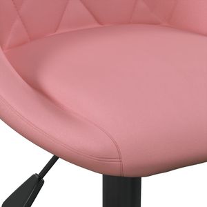 vidaXL Stołki barowe, 2 szt., różowe, obite aksamitem 6
