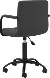 Krzesło biurowe vidaXL Czarne 4
