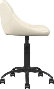 Krzesło biurowe vidaXL Kremowe 3