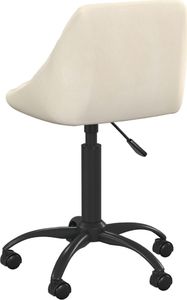 Krzesło biurowe vidaXL Kremowe 4