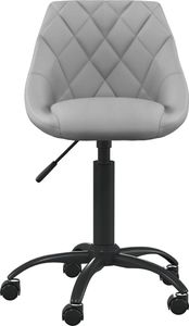 Krzesło biurowe vidaXL Jasnoszare 2