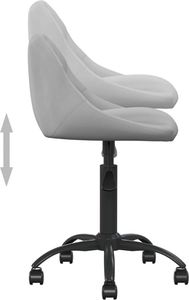 Krzesło biurowe vidaXL Jasnoszare 5