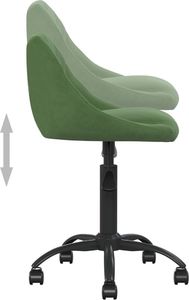 Krzesło biurowe vidaXL Ciemnozielone 5
