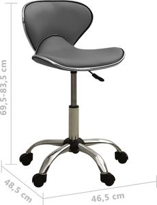 Krzesło biurowe vidaXL Szare 6