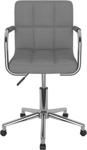 Krzesło biurowe vidaXL Jasnoszare 3