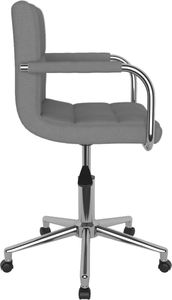 Krzesło biurowe vidaXL Jasnoszare 4