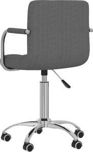 Krzesło biurowe vidaXL Ciemnoszare 5