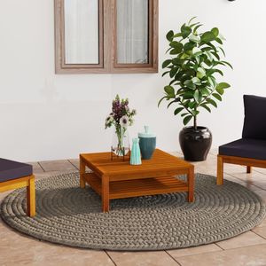 vidaXL Stolik kawowy, 65 x 65 x 35 cm, lite drewno akacjowe 1