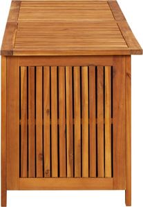 Skrzynia ogrodowa vidaXL 150x50x58 cm lite drewno akacjowe Brąz 5