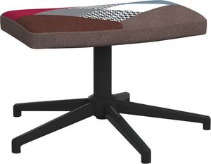 vidaXL Fotel z podnóżkiem, patchwork, obity tkaniną 6