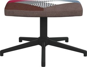 vidaXL Fotel z podnóżkiem, patchwork, obity tkaniną 7