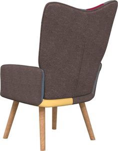 vidaXL Fotel, patchwork, obity tkaniną 4