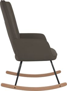 vidaXL Fotel bujany, ciemnoszary, tapicerowany aksamitem 5