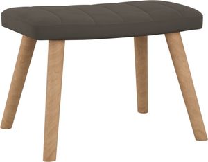 vidaXL Fotel bujany z podnóżkiem, ciemnoszary, obity aksamitem 7