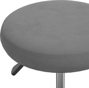 vidaXL Stołek do masażu, obity aksamitem, ciemnoszary 5