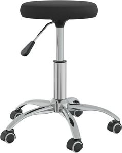 vidaXL Stołek do masażu, obity aksamitem, czarny 2