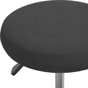 vidaXL Stołek do masażu, obity aksamitem, czarny 5