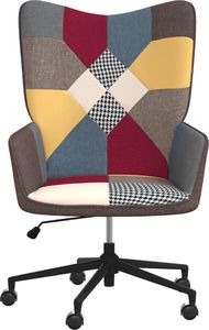 Krzesło biurowe vidaXL Fotel, patchwork, obity tkaniną - 328194 2