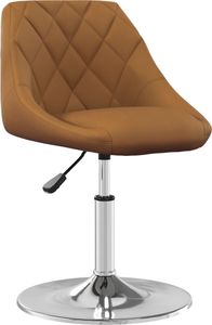 vidaXL Obrotowe krzesła stołowe, 4 szt., brązowe, obite aksamitem 2