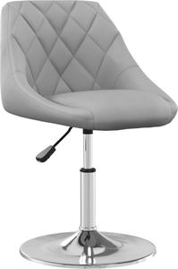 vidaXL Obrotowe krzesła stołowe, 4 szt., jasnoszare, aksamitne 2