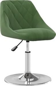 vidaXL Obrotowe krzesła stołowe, 4 szt., ciemnozielone, aksamitne 2