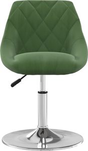 vidaXL Obrotowe krzesła stołowe, 4 szt., ciemnozielone, aksamitne 3