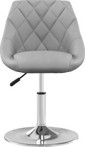vidaXL Obrotowe krzesła stołowe, 6 szt., jasnoszare, aksamitne 3