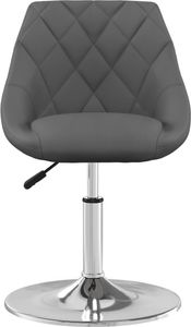vidaXL Obrotowe krzesła stołowe, 6 szt., ciemnoszare, aksamitne 3