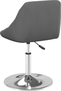 vidaXL Obrotowe krzesła stołowe, 6 szt., ciemnoszare, aksamitne 5