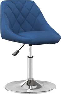 vidaXL Obrotowe krzesła stołowe, 2 szt., niebieskie, aksamitne 2